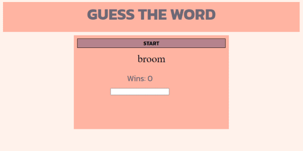 Day 8: Word Guess (In Progress)